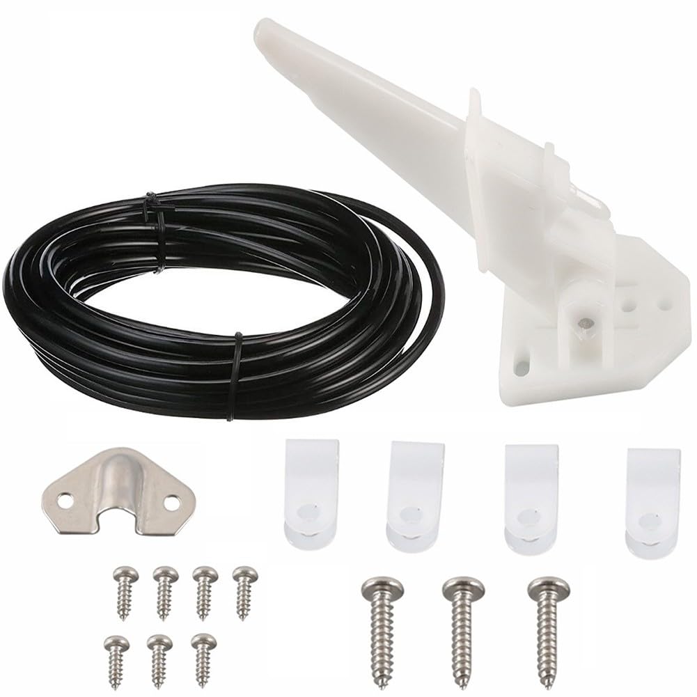 Boat Speedometer 80 MPH with 600cm PVC Tube Kit, for Marine for Velocity Device Yachts and Motorboats