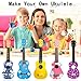 DIY Ukulele Kit with Installation Tools Wooden Small Hawaiian Guitar Ukalalee for Kids Students Beginners 21inch