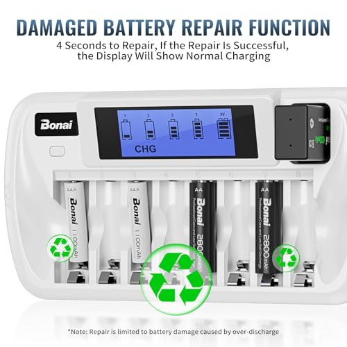 Bonai HP12D-3000400AU 8+1 Bay Aa Aaa Battery Charger thumb #5