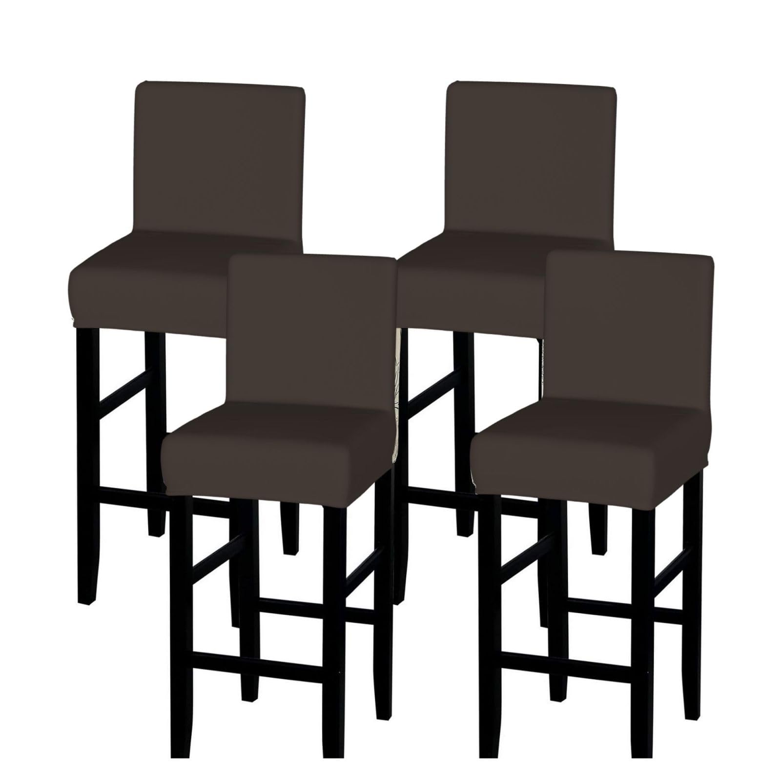 SXZVVBN brown Stretch Bar Stool Covers Dining Seat