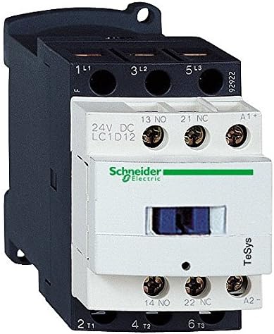 SCHNEIDER ELECTRIC Contactor 600-Vac 12Amp Plus Options LC1D12BD Terminal Block Marker Iec