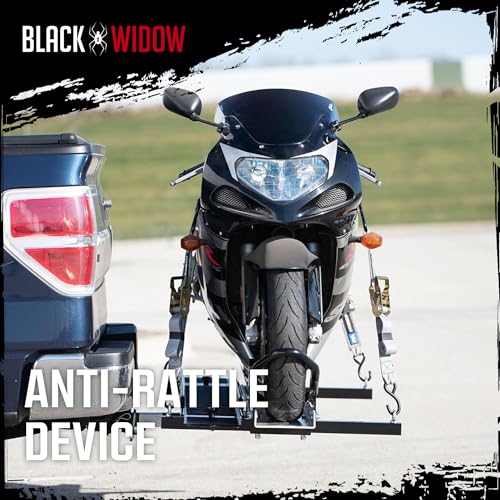 Porta motocicletas Black Widow con rampa 600 lb acero y aluminio miniatura 5