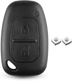 2 Button Car Key Shell Compatible with Renault Traffic Master Vivaro Movano Kangoo for Nissan Primastar, Car Remote Key Shell Replacement (No Blade)
