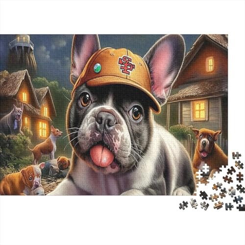 Puzzle de 1000 piezas de Boston Terrier: rompecabezas grande de 70x50 cm para adultos