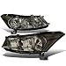For Honda Accord 8th Gen Sedan Pair of OE Style Smoke Lens Clear Corner Headlight
