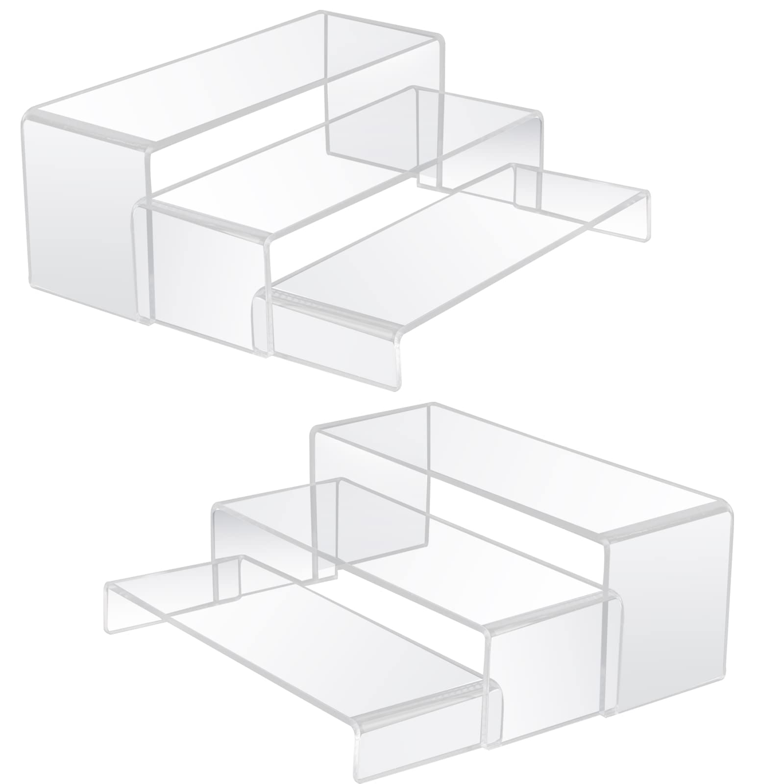 Amazon.com: Acrylic Display Stand Set, 6 pcs Large Acrylic Risers ...