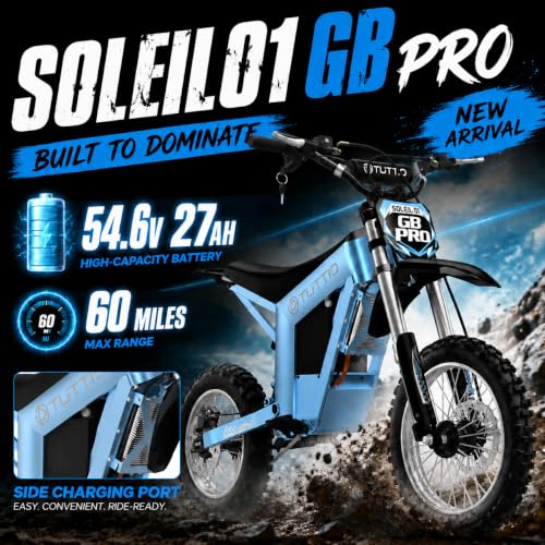 Image of Tuttio Soleil01 Electric Dirt Bike, 40MPH E Dirt Bike for Adults Teens