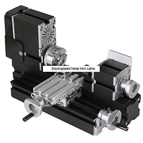TZ20002MP 60W Electroplated Metal Mini Lathe/60W,12000rpmElectroplating Powerful metal lathe