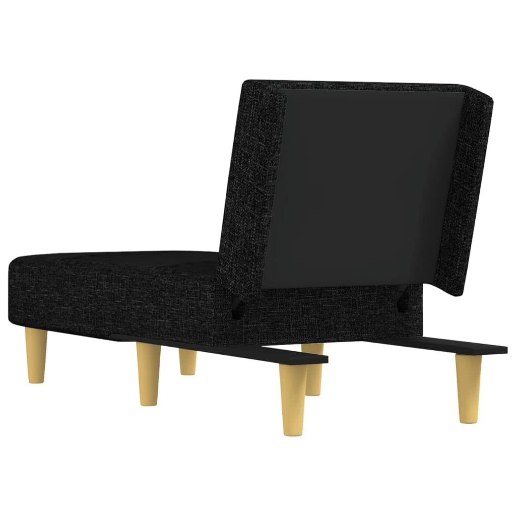 Chaise Longue in Tessuto Nero,Chaise Longue,Chaise Longue Camera da Letto,Chaise Longue Salotto(SPU:352800)