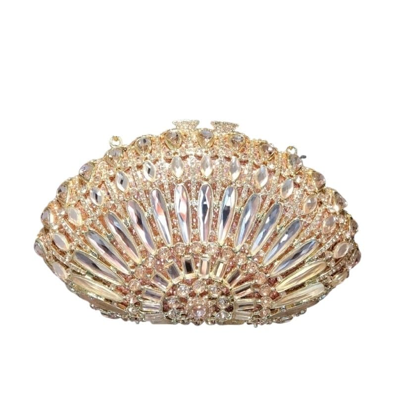 Sac coquillage strass antichoc pochette rigide de banquet pour protéger mobile