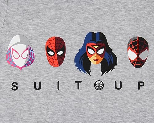 Marvel Girls' T-Shirt Spider-Man Spider-Gwen Suit-Up Graphic Tee2