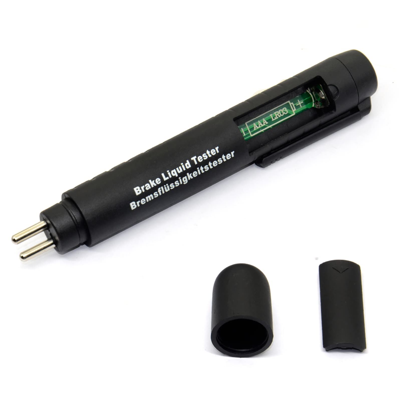Tester baterii, Tester płynu hamulcowego samochodu dla dot3 / Dot4. Bateria ciekła cyfrowa testowanie 5led. Wskaźnik Wilgotność Woda