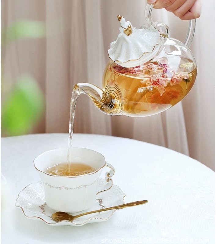 European Ceramic Afternoon Tea Set Stove Sets Fruit Teapot Flower