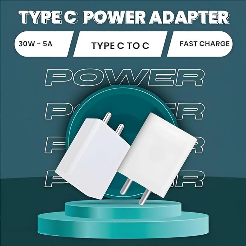 Image of 30W Original Type C Fast Charging Power Adapter for G00GLE 9 Pro XL /9 Pro /8 Pro /8 /8a,7 Pro /7 /7A, Pixel 6 Pro /6, Tablet /Chrome Books & Other USB C Devices (DEC163)