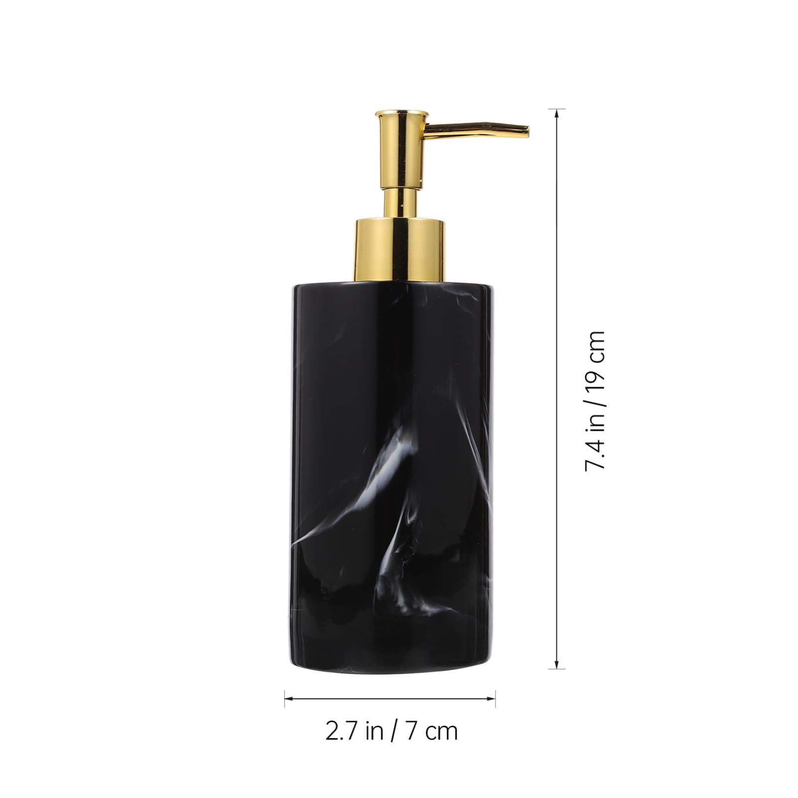 VALICLUD 350ml Schwarze Pressflasche aus Kunstharz für Shampoo und Duschgel mit Innovativem Design und Abfallvermeidung für Badezimmer zu Hause und Hotel Zufällige Farbe