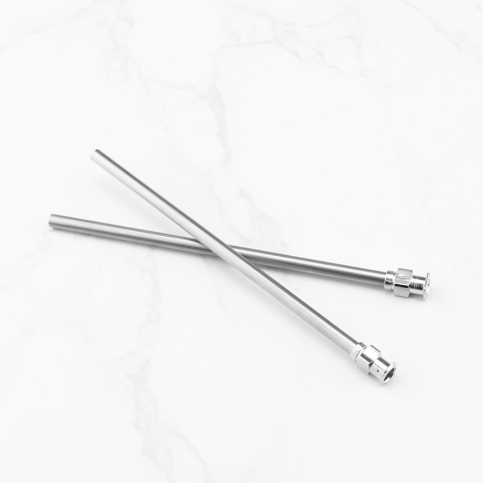 12 Stück Edelstahl-Dosiernadeln 112 mm Gesamtlänge 8 G/10 G/12 G/14 G stumpfe Nadeln für den industriellen Einsatz und Experimente Silber