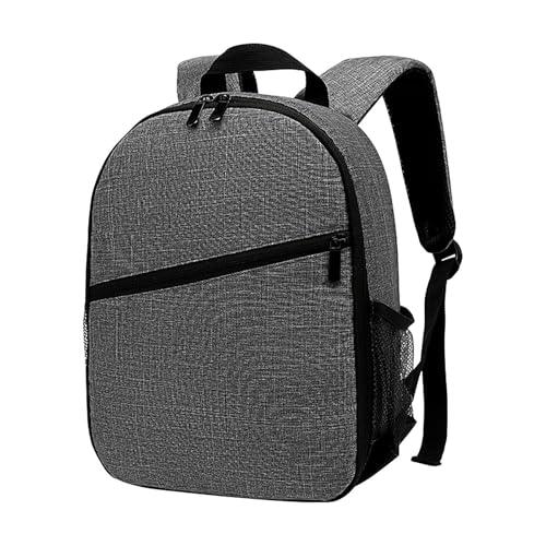 Mochilas de fotografía impermeables para mujeres y hombres, mochila para cámara, funda para cámara SLR, mochila profesional impermeable a prueba de golpes, gris, Refer to description