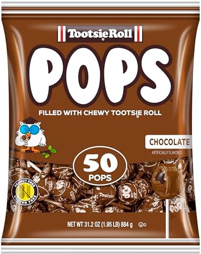 Amazon.com : Tootsie Pops Single Flavor Bag - Chocolate Flavored
