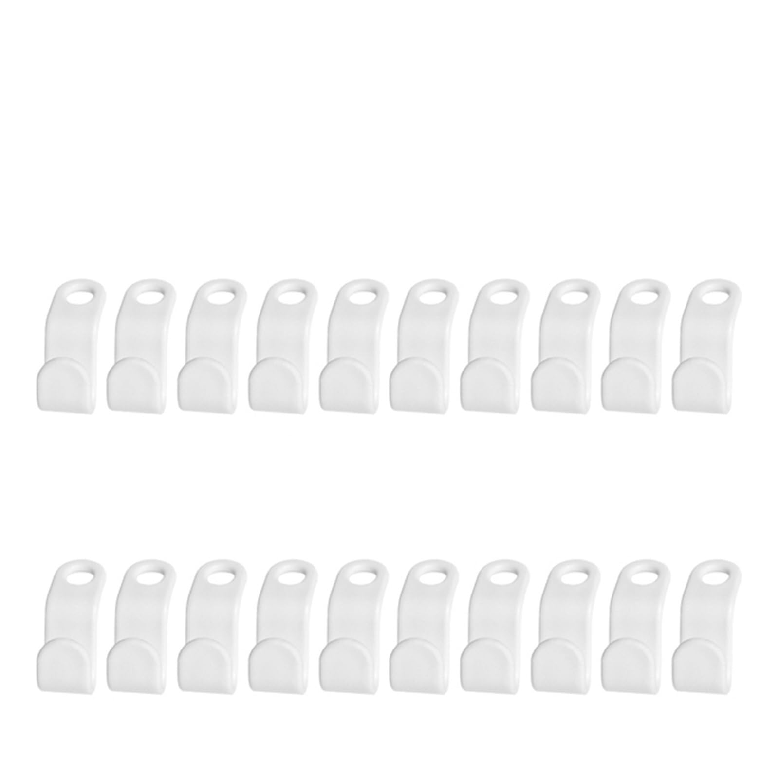 clothes hanger connector hooks 200PCS Wardrobe Hanger Hooks Organizer Connect Multifunction Cascading Plastic Bedroom Storage Space Saving Coat Hook(White)
