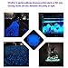 300pcs Glow in The Dark Pebbles for Walkways Décor, Outside Bulk Glow in The Dark Rocks for Outdoor Fairy Garden, Glowing Stones for Driveway, Fish Tank Aquarium Glow Decorations Gravel, White/Blue