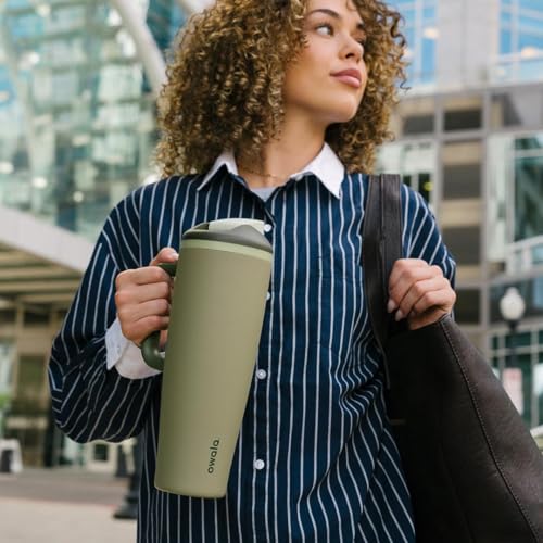 Image of Owala FreeSip Tumbler Insulated Stainless Steel Water Bottle with Built-in Straw and Side Handle, For Travel, Work, School, and Sports, 40oz, BPA Free, Leak Proof, Off Road