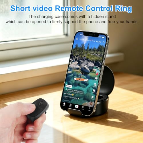 Ratón multifuncional con control remoto negro para control inalámbrico 6