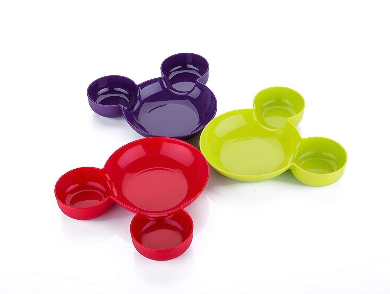 Unbreakable Children's Plastic Cartoon Shaped Serving Food Plate, Fruit Plate, Baby Cartoon Bowl Plate, Children Tableware (Multicolor Pack of 3)-picture-16