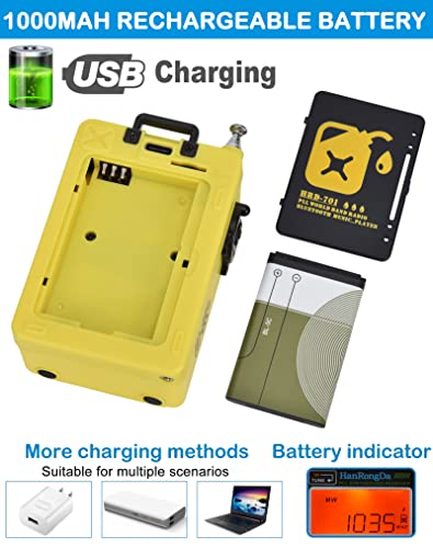 Hanrongda Radio, Bluetooth Speaker Support Microsd Card, Fm Mw Wb Shortwave Receiver With Noaa Alerts And Sleep Timer, Rechargeable Retro Digital Radios With Backlit And Alarm For Camping Hrd701 #TOP5