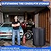 Tire Cover，Heavy Duty 420D Outdoor Tire Storage Waterproof All Seasonal Protection,Universal Truck Tire Covers with Waterproof Zipper Easy to Put on,Air Vent (Holding 4 Tires Within 32 Inch Diameter)