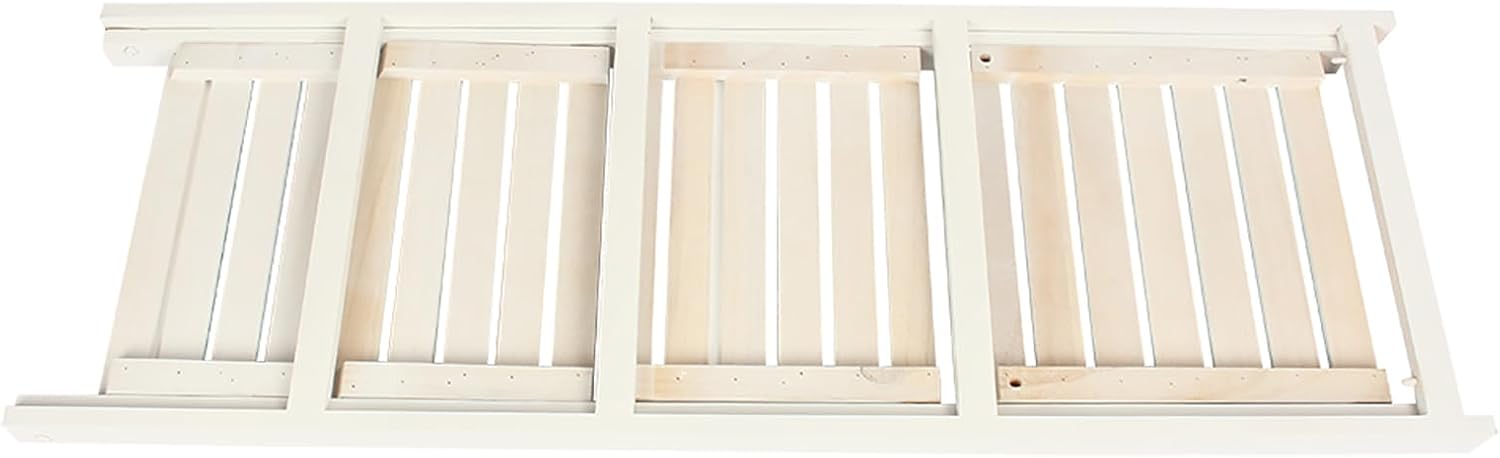 ZJchao Ladder Shelf, Display Unit of 4 Levels Bookcase of Houses Stand Plant Storage Shelving Unit Folding Bookcase with 16.5 x 13.7 x 44.3 (White)