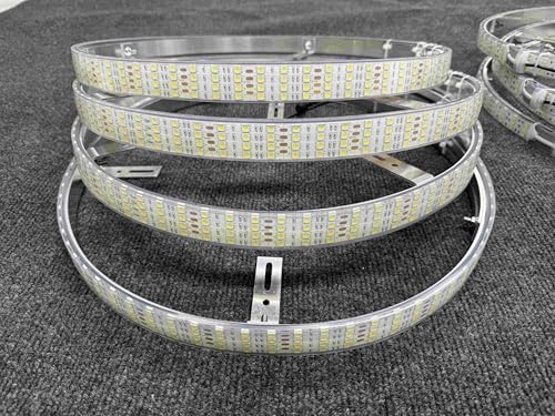Tzvmny Ultra-Bright Quad Row 4-Roll LEDs White Wheel Rim Lights - 4PCS 17.5