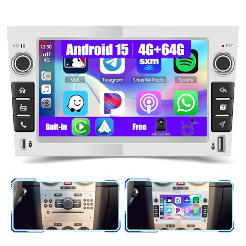 [4G+64G]Inefala Android 15 Autoradio pour Opel Astra Antara Vectra Corsa avec Wireless Carplay Android Auto, 7