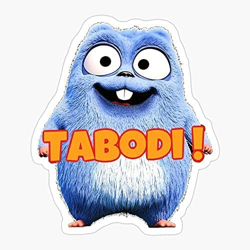 Tv Bear Birthday Lemmings YouTube and The Kids Baby Grizzly Happy Grizzy Sticker Decal Vinyl - Peel and Stick to Any Smooth Surface