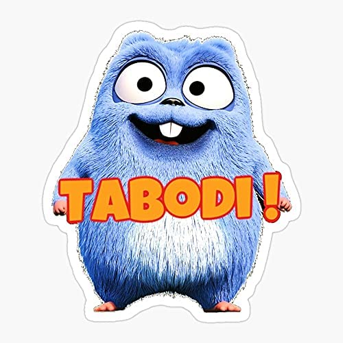 Tv Bear Birthday Lemmings YouTube and The Kids Baby Grizzly Happy Grizzy Sticker Decal Vinyl - Peel and Stick to Any Smooth Surface