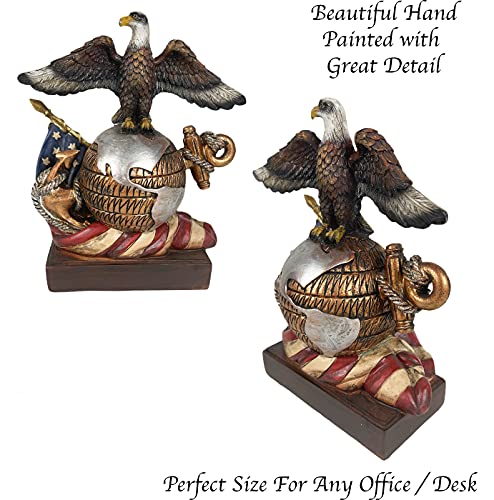 Estatua Águila Calva Americana 9.5 in para Oficina miniatura 3