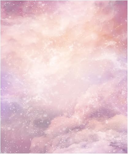 Miniatura 1 de Kate 8x10ft Pink Cloud Sky Photography Backdrops Abstract Dreamlike White Spots Decor Photo Background