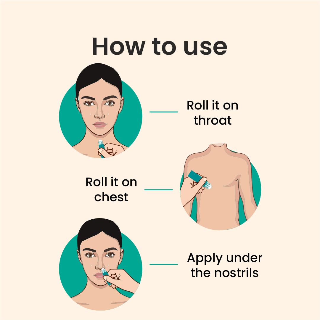 Herb Tantra No Congest Sinus Relief Roll-On | Ayurvedic Nasal Decongestant with Eucalyptus | Quick Blocked Nose, Allergy, Snoring & Cold Relief 6 51jVssB79PL. SL1081