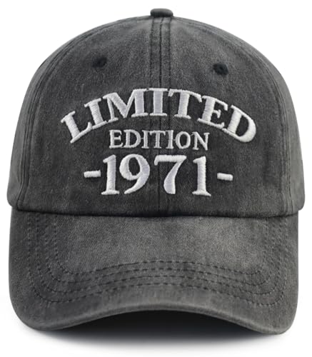 Xullaxth 53th Birthday Gifts for Women Men, Limited Edition 1971 Party Supplies Hat, Adjustable Cotton Embroidered 53 Year Old Retirement Baseball Cap