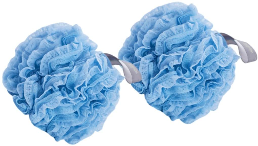 Szlifierka do ciała Travel Loofah Loofah Dish Gąbka Bubble Sponge Pufa Prysznicowa Loofah Brush Poduszka Rękawiczki Piłka do kąpieli Piłka do kąpieli Błękitna wytworna dziewczyna Kąpiel Loofah Prysz