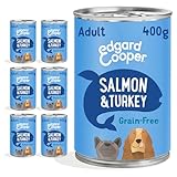 Edgard & Cooper Aliment pour Chiens Adultes Nourriture Humide Naturelle 400 g x 6 Saumon e...