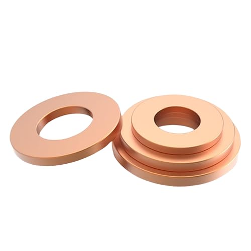 T2 Pure Copper Flat Washers Metric High Conductivity Compression Sealing 99% Pure Copper Flat Washers M3 to M20 (M8x18x1.550pcs)