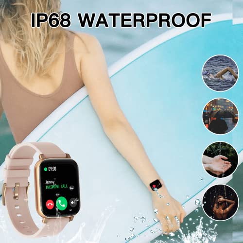 Wwzzey 1.7" Touchscreen Rechargeable Smart Watch (Make/Answer Calls) For Android/Ios Phones Fitness Tracker With Heart Rate Monitor, Blood Oxygen, Sleep, Ai Voice Control | Best Gift For Women #TOP7