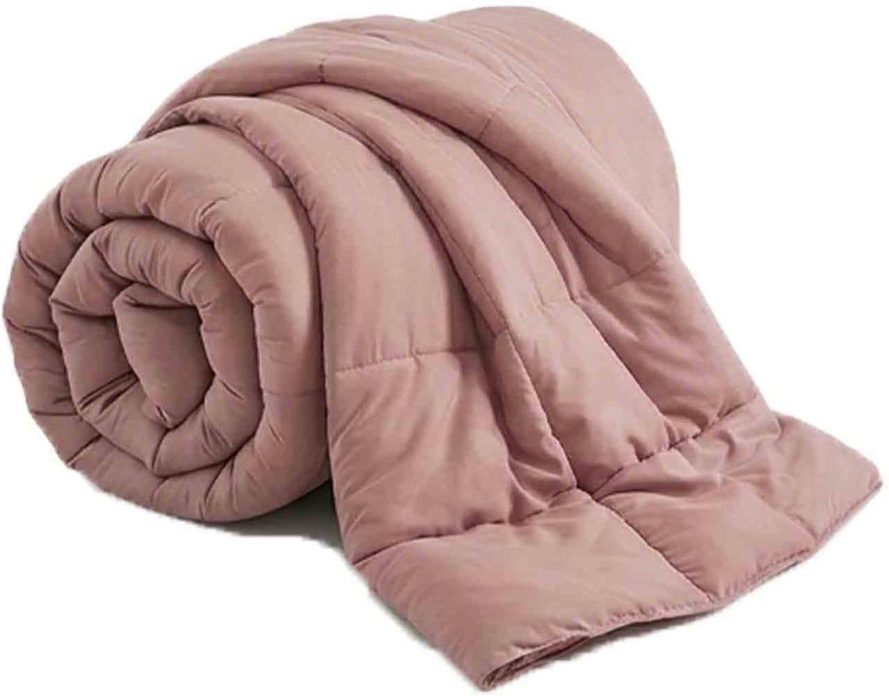 Marshmallow Comforter, Double-Stuffed Cloud Comforter, Extra Fluffy Down Alternative Duvet Insert, Ultra-Soft All Season Bedding for Bedroom, Machine Washable (Pink, Full)