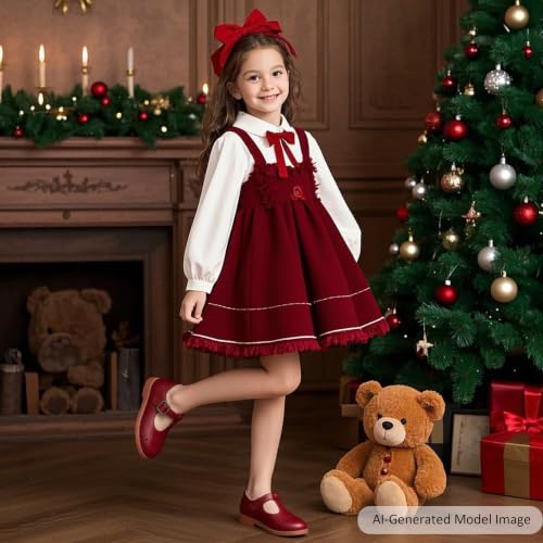 Image of Felix & Flora Toddler Girl Mary Jane Dress Shoes - School Oxford Flats for Girl Party Shoes.