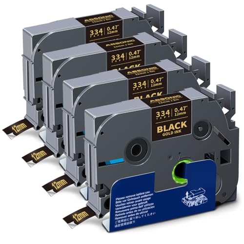 Ruban Tze334 Tz-334 12mm pour Brother P-Touch PTD220 PTP710BT