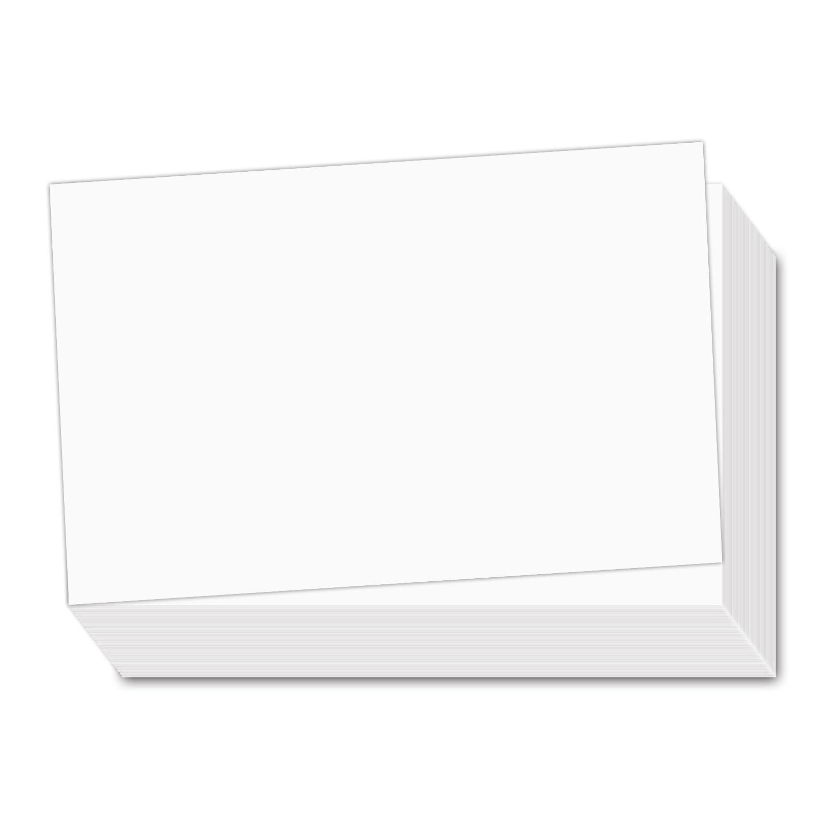 5 x 7 Blank White Card Stock, 50 Pcs - Thick Paper - 80lb Flat Card Stock Printer Paper for Crafting Your DIY Invitations, Note, Greeting, Table Cards - Writing, Stamping, Drawing, Painting — image 1