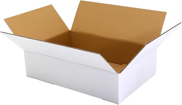 Earth Cardboard 80 Size B4 Bottom, Shallow Cardboard Box, White, 10 Pieces, Packing Box ID0692