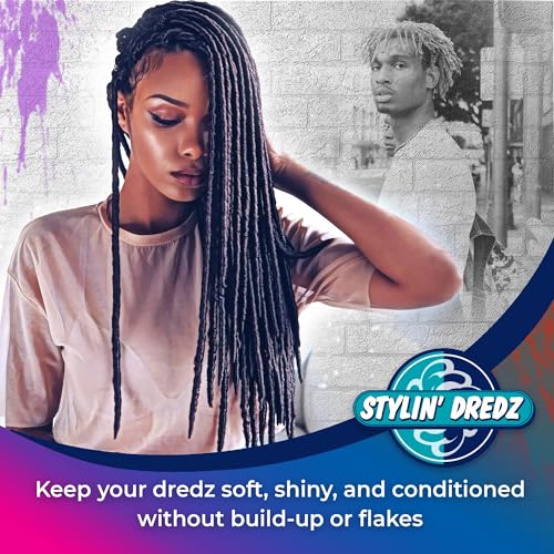 Stylin' Dredz Extra Dry Hair Oil Moisturising Spray w Conditioners 350ml Pack of 1 - Image 3