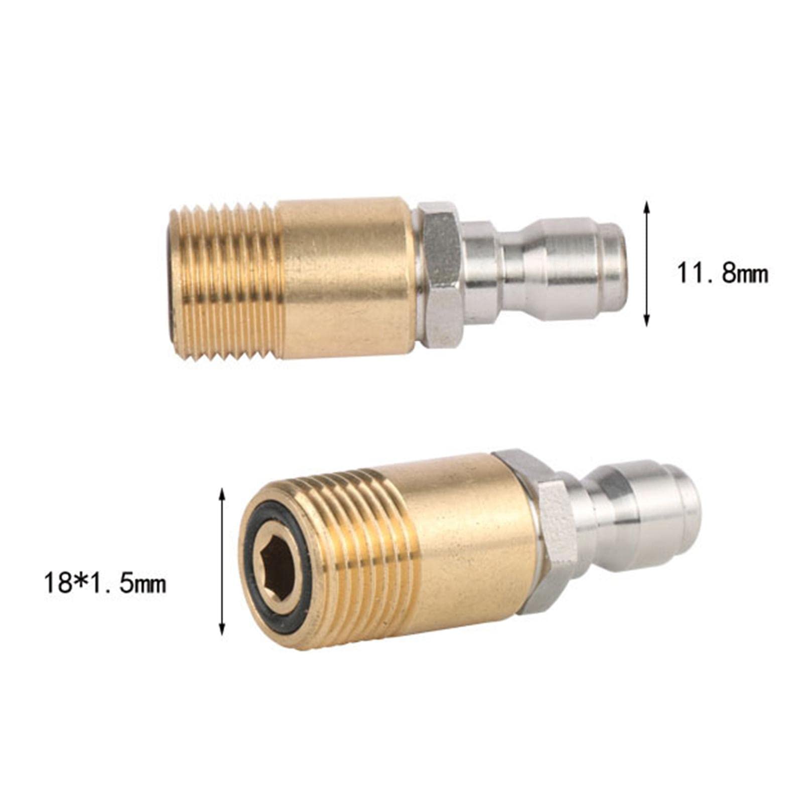 Tubo da giardino M18 adattatore idropulitrice set sgancio rapido ottone massiccio 1/4