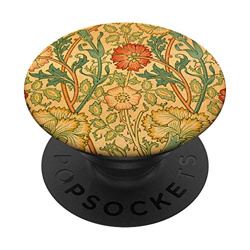 William Morris Pink & Rose Wallpaper Art Deco Nouveau PopSockets PopGrip: Agarre intercambiable para...